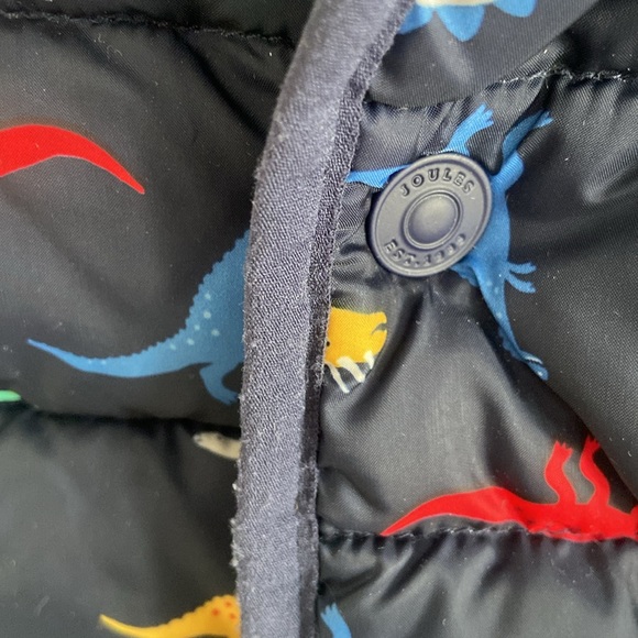 Toddler dinosaur puffer jacket with attached hood and fleece lining - 18-24m - Picture 3 of 10